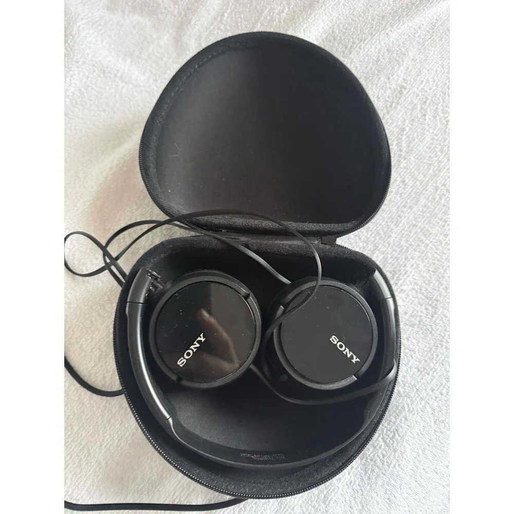 Sony Corded Foldable Noise Canceling Headphones With Storage Case